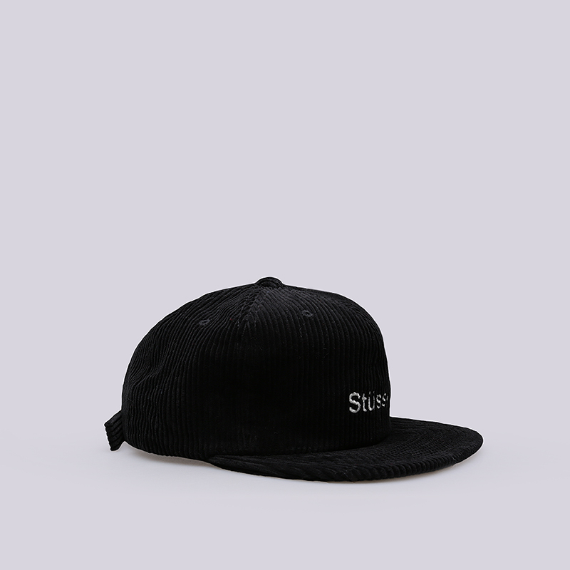 Кепка Stussy Cord Strapback Cap (131772-black)  - цена, описание, фото 2